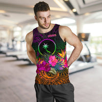 Chuuk Men's Tank Top - Summer Hibiscus - Polynesian Pride