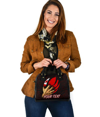 Tonga Personalised Shoulder Handbag - Tonga In Me (Red) - Polynesian Pride