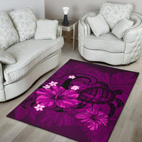 Hawaii Turtle Map Hibiscus Plumeria - Pink - Polynesian Pride