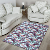 Tropical Monstera Leaf Rug - Polynesian Pride