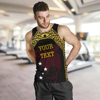 Papua New Guinea Custom Personalised Men's Tank Top - Erudite Eye - Polynesian Pride