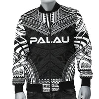 Palau Polynesian Chief Men's Bomber Jacket - Black Version - Polynesian Pride