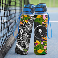 Chuuk State Custom Personalised Hydro Tracking Bottle - Seal Spiral Polynesian Patterns - Polynesian Pride