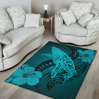 Hawaii Polynesia Whale Hibiscus - Turquoise - Polynesian Pride