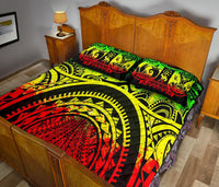 Polynesian Quilt Bed Sets - Maui Tattoo - Polynesian Pride