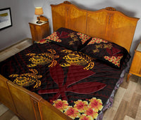 Hawaii Turtle Kanaka Polynesian Quilt Bed Set - Gigo Style - AH - Polynesian Pride