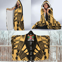 Fiji Hooded Blanket - Polynesian Tattoo Gold - Polynesian Pride