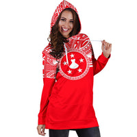 Austral Islands Women Hoodie Dress - Austral Islands Coat Of Arms Polynesian Flag Color - Polynesian Pride