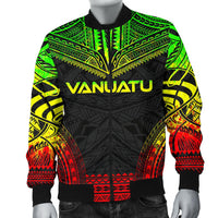 Vanuatu Polynesian Chief Men's Bomber Jacket - Reggae Version - Polynesian Pride