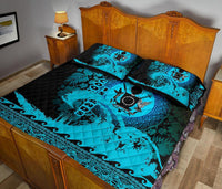 Cook Island Quilt Bed Sets Wave Navy - Polynesian Pride