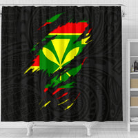 Hawaii Shower Curtain - Wrap Style - Polynesian Pride
