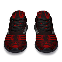 Cook Islands Sport Sneakers - Polynesian Tattoo Red - Polynesian Pride