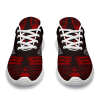 Cook Islands Sport Sneakers - Polynesian Tattoo Red - Polynesian Pride