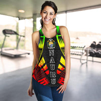 Nauru Women Racerback Tank - Polynesian Tattoo Reggae - Polynesian Pride