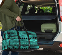 Polynesian Tattoo Tribal Turquoise Hawaii Travel Bag - Polynesian Pride