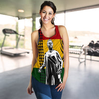 Hawaii Kanaka Flag Polynesian Queen Lili'uokalani Women's Racerback Tank - Polynesian Pride