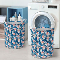 Hawaii Tropical Hibiscus Blue Hawaii Laundry Basket - Polynesian Pride