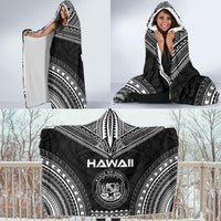 Hawaii Polynesian Chief Hooded Blanket - Black Version - Polynesian Pride