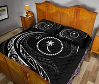 Chuuk Islands Quilt Bed Set - White - Frida Style - Polynesian Pride