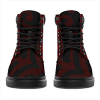 American Samoa All - Season Boots - Coat Of Arm With Polynesian Patterns - Polynesian Pride