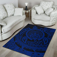 Hawaii Polynesian Turtle Rug - Blue - Polynesian Pride