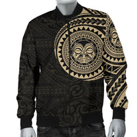 Polynesian Face Tattoo Style Men's Bomber Jacket 2 - Polynesian Pride