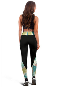 Hawaii Tropical Plants Pattern Leggings - Polynesian Pride