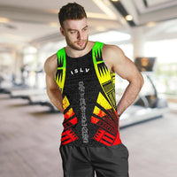 Society Islands Men Tank Top - Polynesian Tattoo Reggae - Polynesian Pride