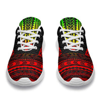 French Polynesia Sporty Sneakers - Polynesian Chief Reggae Version - Polynesian Pride