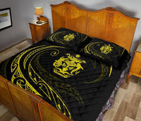 Solomon Quilt Bed Set - Yellow - Frida Style - Polynesian Pride