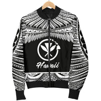 Hawaii Polynesian Men's Bomber Jacket - Hawaii Pride White Version - Polynesian Pride