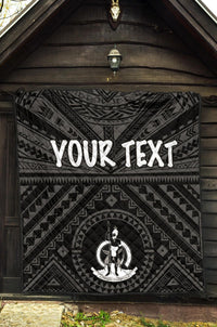 Vanuatu Personalised Premium Quilt - Vanuatu Seal With Polynesian Tattoo Style - Polynesian Pride