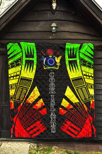 Cook Islands Premium Quilt - Cook Islands Polynesian Reggae Tattoo - Polynesian Pride