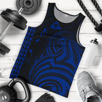 Kanaka Maoli Map Polynesian Tank Top Blue - Polynesian Pride