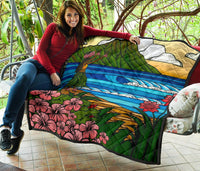 Hula Girl Premium Quilt - Polynesian Pride