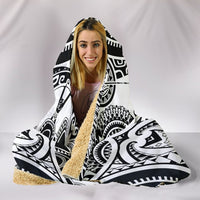 Polynesian Hooded Blankets - Guam Flag, Seal with Maui Moana Tattoo - Polynesian Pride