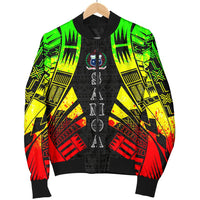 Samoa Men Bomber Jackets - Polynesian Tattoo Reggae - Polynesian Pride