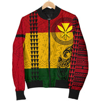 Hawaii Kanaka Flag Polynesian Men's Bomber Jacket - Polynesian Pride