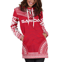 Samoa Women's Hoodie Dress - Polynesian Flag Chief - Polynesian Pride