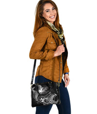 Polynesian Wallis and Futuna Shoulder Handbag - White Shark Polynesian Tattoo - Polynesian Pride