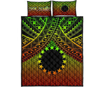 Polynesian Cook Islands Quilt Bed Set - Reggae Vintage Polynesian Patterns - Polynesian Pride