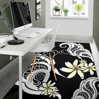 Plumeria Butterfly Area Rug AH - Polynesian Pride