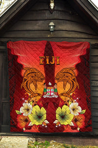 Fiji Premium Quilt - Tribal Tuna Fish - Polynesian Pride