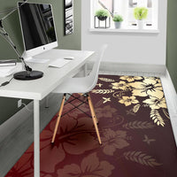 Hibiscus Golden Royal Area Rug AH - Polynesian Pride
