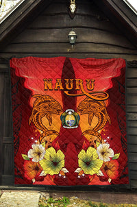Nauru Premium Quilt - Tribal Tuna Fish - Polynesian Pride