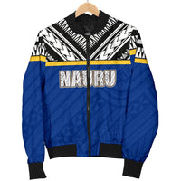 Nauru Women's Bomber Jacket - Polynesian Design - Polynesian Pride