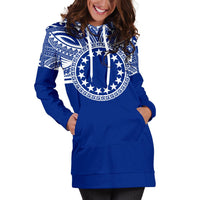Cook Islands Women Hoodie Dress - Cook Islands Coat Of Arms Polynesian Flag Color - Polynesian Pride