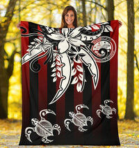 Federated States of Micronesia Premium Blanket - Vertical Stripes Style - Polynesian Pride