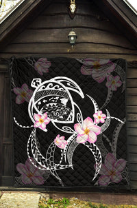 Hawaii Turtle Swim Poly Premium Quilt - Polynesian Pride