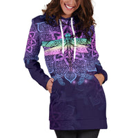 Maori Mandala Dragonfly Hoodie Dress - Polynesian Pride